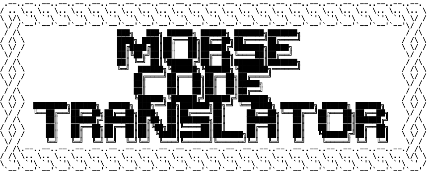 ascii-morse-code-art